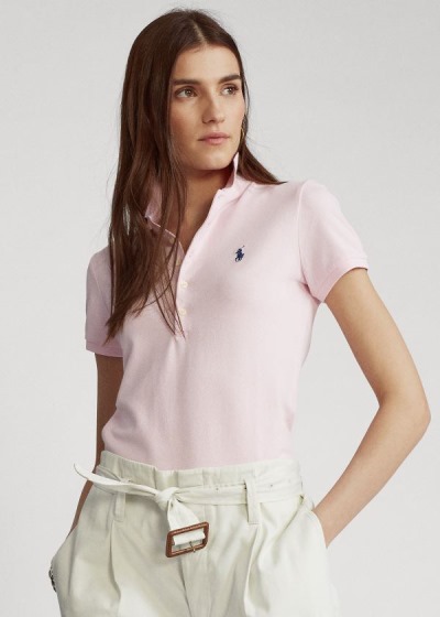 Women's Polo Ralph Lauren Slim Fit Stretch Polo Shirts | 821639ZAB